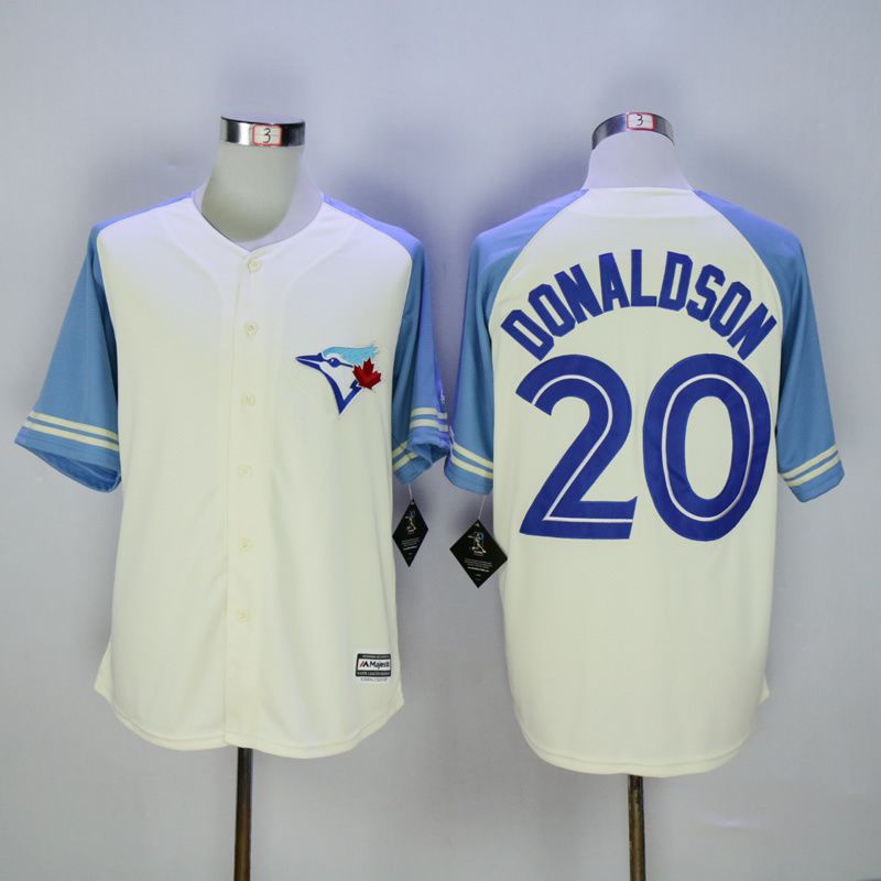 Men Toronto Blue Jays #20 Donaldson Cream MLB Jerseys